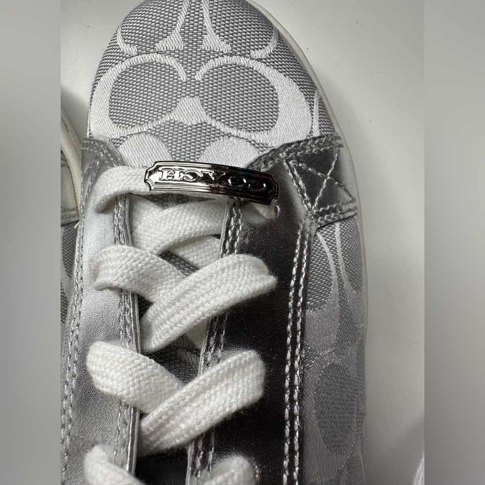 Coach Silver and White Patterned Sneakers
FINAL PRICE - Picture 2 of 11